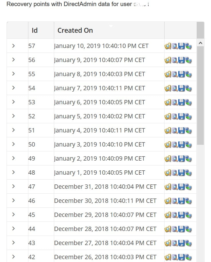 obnovitvenih točk obnovitvenih točk obnovitvenih točk